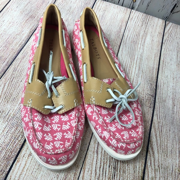 pink deck shoes